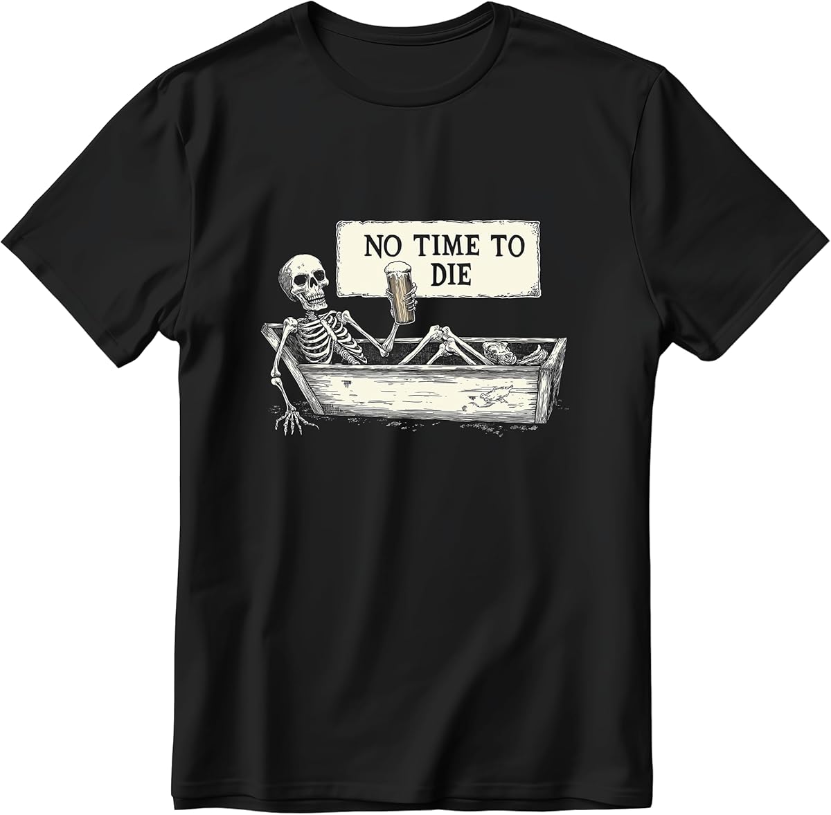 Skeleton Drinking Beer in Coffin Shirt Funny Skull Shirts for Men Short Sleeve Graphic Tee M
Skeleton Drinking Beer in Coffin Shirt Funny Skull Shirts for Men Short Sleeve Graphic Tee M