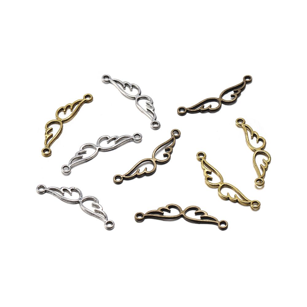 20Pcs/Lot Antique Silver Color Plated Angel Wings Charms Connector for DIY Bracelet Jewelry Making Findings Supplies Accessories різнокольоровий
20Pcs/Lot Antique Silver Color Plated Angel Wings Charms Connector for DIY Bracelet Jewelry Making Findings Supplies Accessories різнокольоровий