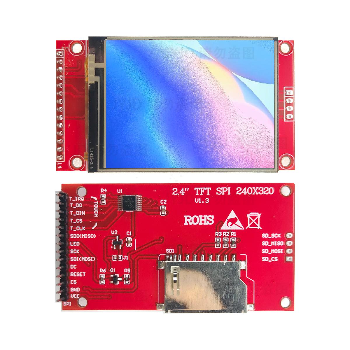 2.4 2.4 дюйми 240x320 SPI TFT Модуль послідовного порту 5В/3.3В Адаптер друкованої плати Карта Micro SD РК-дисплей ILI9341 / ST7789V Для Arduino ILI9341 No touch
2.4 2.4 дюйми 240x320 SPI TFT Модуль послідовного порту 5В/3.3В Адаптер друкованої плати Карта Micro SD РК-дисплей ILI9341 / ST7789V Для Arduino ILI9341 No touch