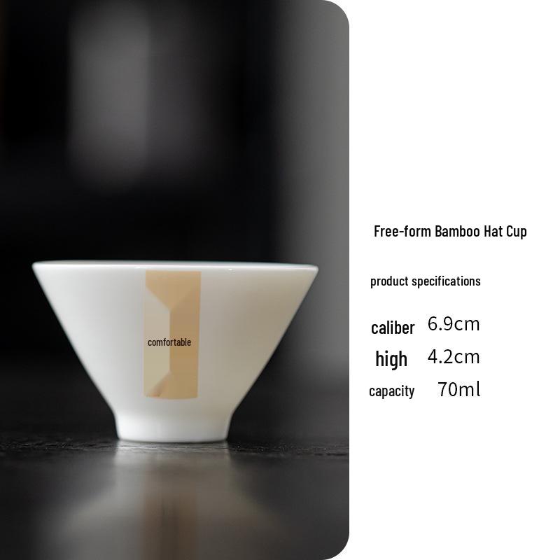 Mushroom Hat Porcelain Gongfu Tea Tasting Cup Set 70ml
Mushroom Hat Porcelain Gongfu Tea Tasting Cup Set 70ml