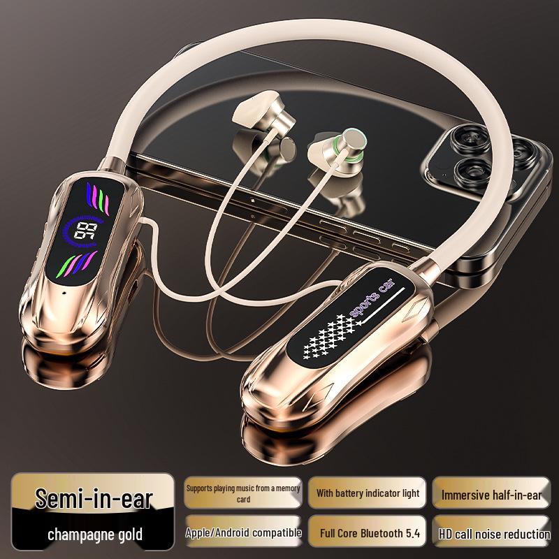 Бездротові Bluetooth спортивні навушники-гарнітура Huaqiangbei з шумозаглушенням, HD-дзвінками та цифровим дисплеєм.
Бездротові Bluetooth спортивні навушники-гарнітура Huaqiangbei з шумозаглушенням, HD-дзвінками та цифровим дисплеєм.