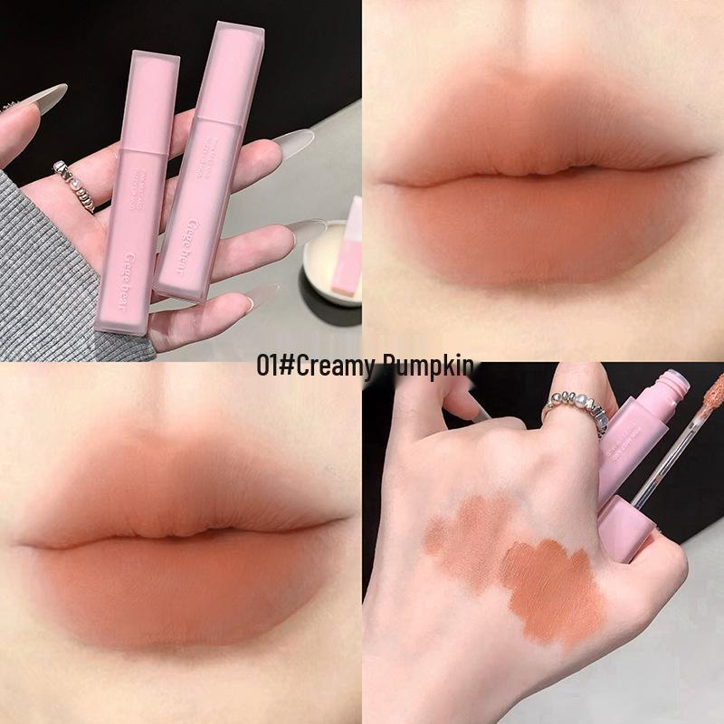 Gege Bear Velvet Matte Lip Mud - Fluffy, Low Saturation, Natural Look Lip Glaze for Autumn/Winter
Gege Bear Velvet Matte Lip Mud - Fluffy, Low Saturation, Natural Look Lip Glaze for Autumn/Winter