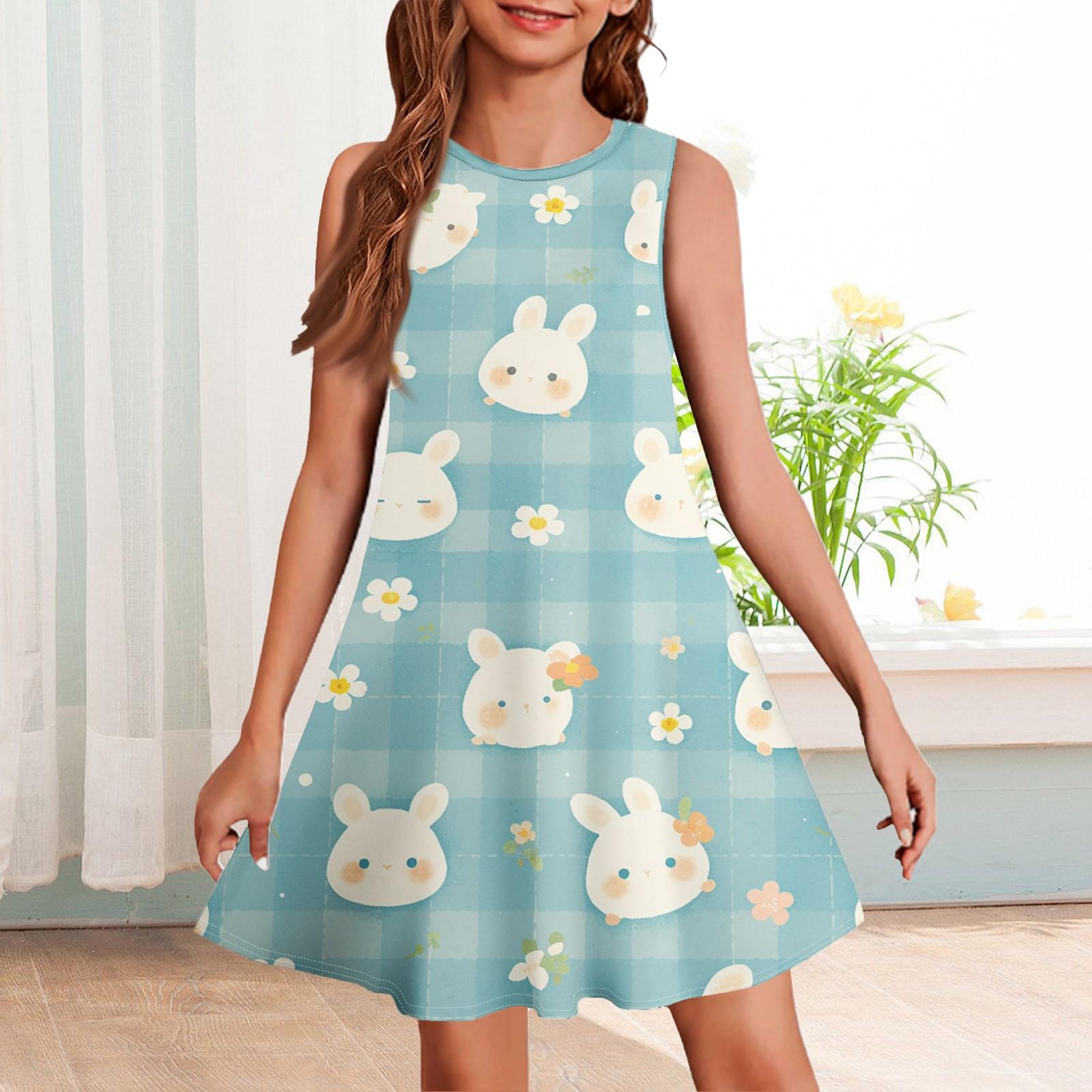 Летнее платье для девочек без рукавов Пасхальное принтованное цветное повседневное платье 160 зелёный
Летнее платье для девочек без рукавов Пасхальное принтованное цветное повседневное платье 160 зелёный