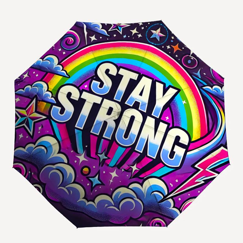 1pc Rainbow Stay Strong Automatic Open/Close Umbrella with Windproof, 8-Rib Sturdy Canopy, , Outdoor Accessory, Ideal for Gifts yy251117030
1pc Rainbow Stay Strong Automatic Open/Close Umbrella with Windproof, 8-Rib Sturdy Canopy, , Outdoor Accessory, Ideal for Gifts yy251117030