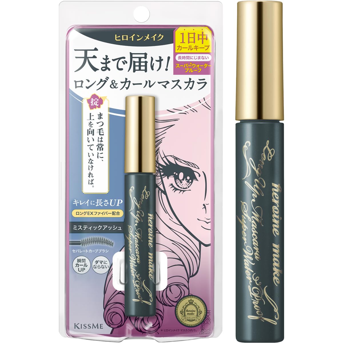 Тушь для ресниц Heroine Make Long UP Super WP 52 Mystic Ash 6 г Водостойкая формула, устойчивая к истиранию и слезам, поту, воде, кожному салу,
Тушь для ресниц Heroine Make Long UP Super WP 52 Mystic Ash 6 г Водостойкая формула, устойчивая к истиранию и слезам, поту, воде, кожному салу,
