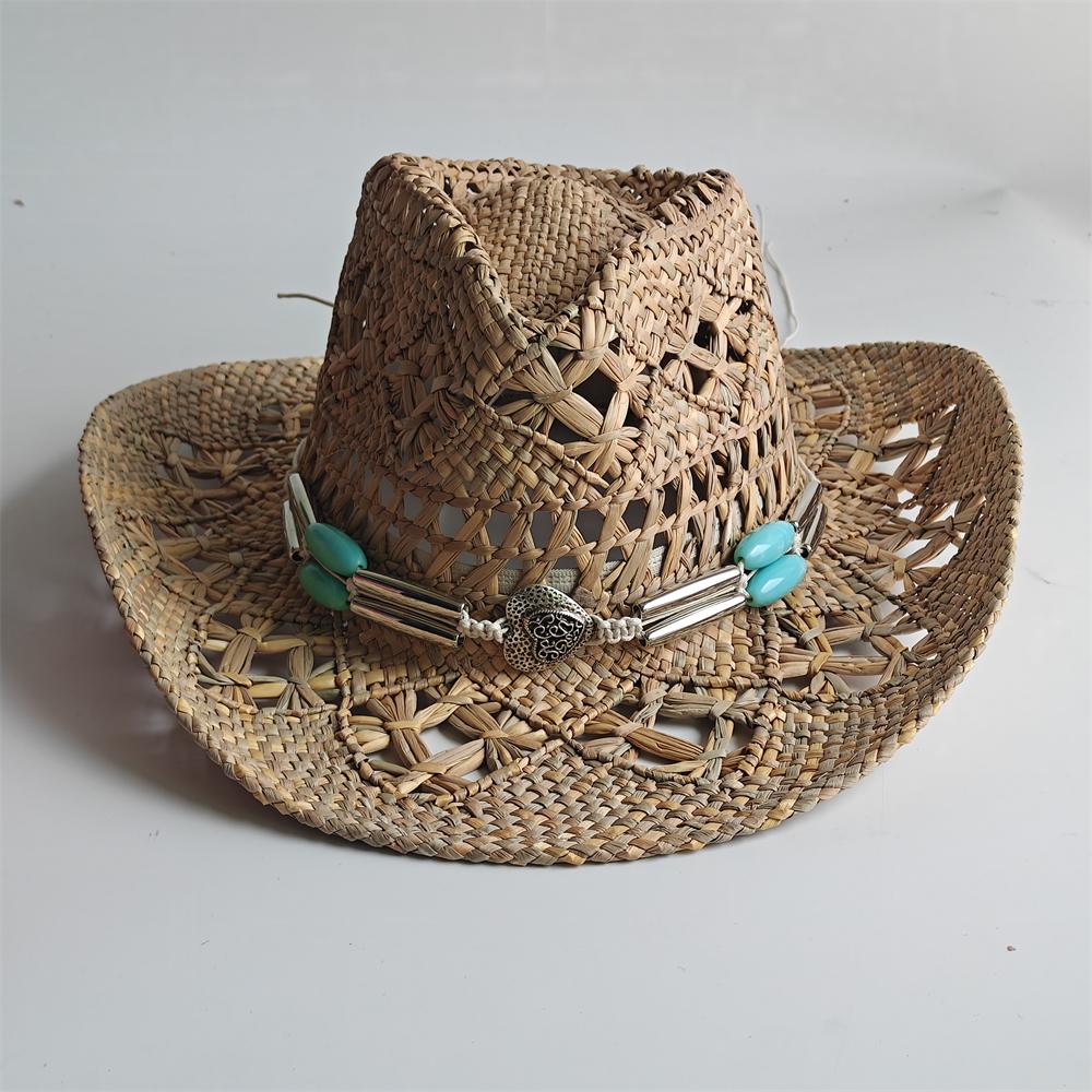 vintage Western Cowboy Straw Hat shell Men Summer natural straw hat hollow Bohemian Beach Sun Cap Unisex Wide Brim Men Sun Ha 56-58
vintage Western Cowboy Straw Hat shell Men Summer natural straw hat hollow Bohemian Beach Sun Cap Unisex Wide Brim Men Sun Ha 56-58