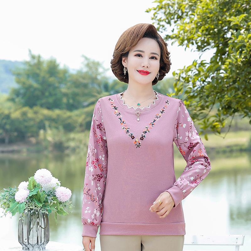 Autumn & Winter Fashionable Slimming Long-sleeve T-shirt for Middle-aged & Elderly Moms (40-60), Plus Velvet Base Layer, Elegant New Style. 4XL рожевий
Autumn & Winter Fashionable Slimming Long-sleeve T-shirt for Middle-aged & Elderly Moms (40-60), Plus Velvet Base Layer, Elegant New Style. 4XL рожевий