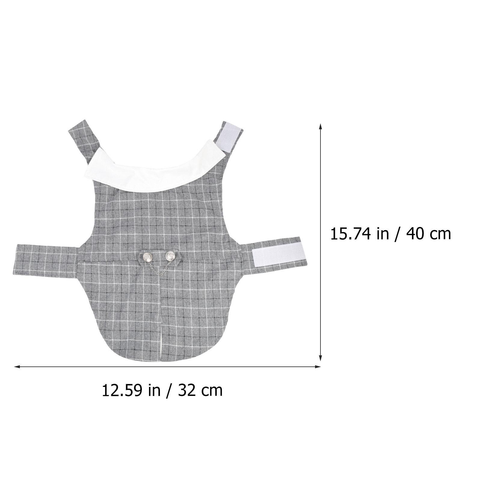 Dog Formal Tuxedo Black Suit Bow Tie Decorative Buttons Comfortable Wedding Party Outfit Pet Clothes Dog Clothes сірий
Dog Formal Tuxedo Black Suit Bow Tie Decorative Buttons Comfortable Wedding Party Outfit Pet Clothes Dog Clothes сірий