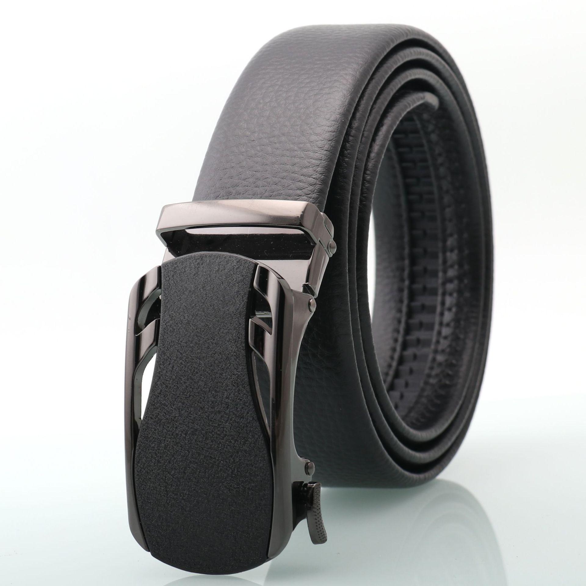 Men s Genuine Leather Belt with Frosted Automatic Buckle - Stylish Alloy Design
Men s Genuine Leather Belt with Frosted Automatic Buckle - Stylish Alloy Design