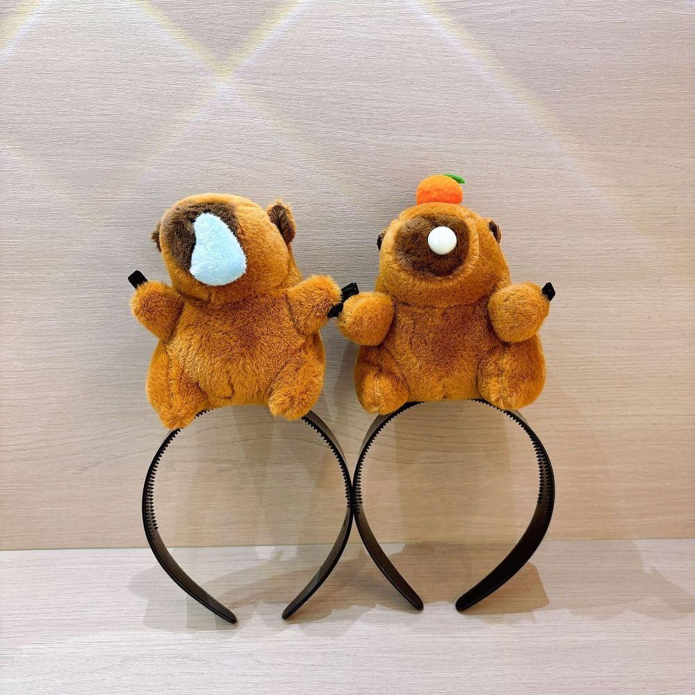 Plush Capybara Hair Band Capybara Runny Nose Headwear Ornament Girl Gift Headpiece Washing Face
Plush Capybara Hair Band Capybara Runny Nose Headwear Ornament Girl Gift Headpiece Washing Face