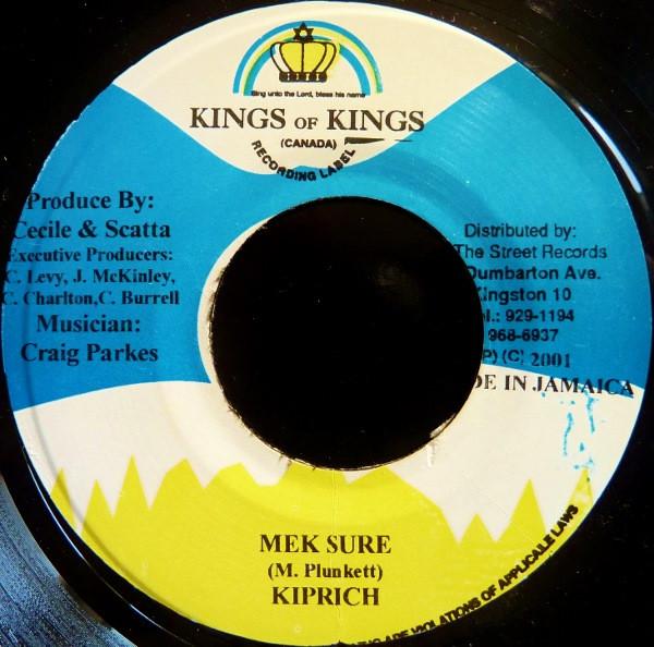 7inch Record KIPRICH / CHRISINTI / JAH MASON - Mek Sure / Up Up Up NONE Kings of Kings 2001 Jamaica Reggae, Ska & Dub Used
7inch Record KIPRICH / CHRISINTI / JAH MASON - Mek Sure / Up Up Up NONE Kings of Kings 2001 Jamaica Reggae, Ska & Dub Used