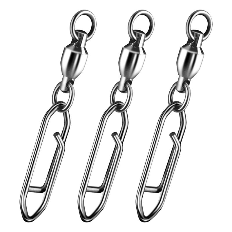 Classy-30Pack Fishing Speed Clips Quick Change Snap Swivels, Ball Bearing Swivel Power Clips Fishing Snap Swivels
Classy-30Pack Fishing Speed Clips Quick Change Snap Swivels, Ball Bearing Swivel Power Clips Fishing Snap Swivels