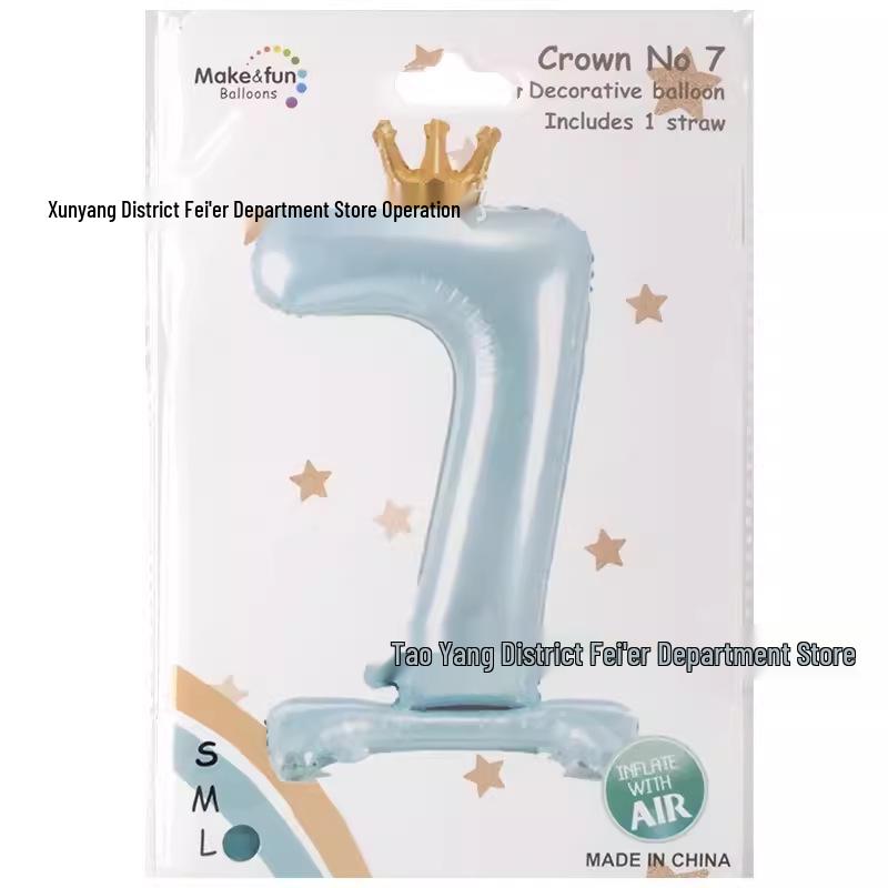 40-Inch Blue-Pink Crown Number Card Paper Packaging Balloon for Birthday Photo Decoration
40-Inch Blue-Pink Crown Number Card Paper Packaging Balloon for Birthday Photo Decoration