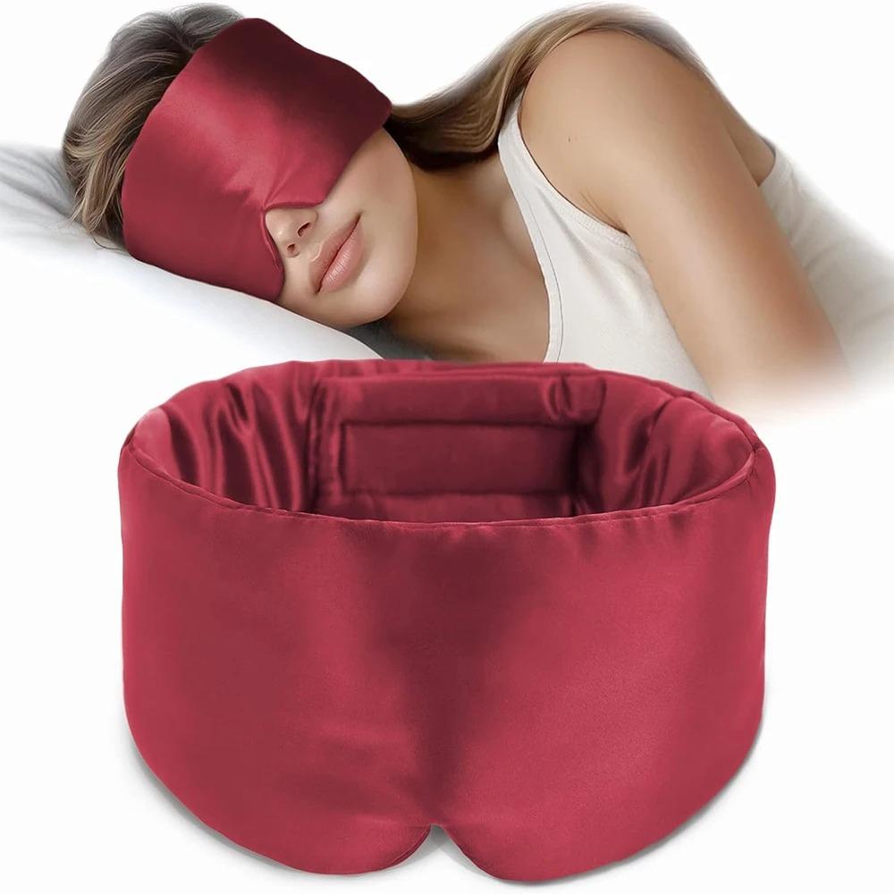 Silk Sleep Mask Soft Pressureless Sleeping Mask 100% Mulberry Silk for Eye Skin Anti Wrinkles,Adjustable Wide Velcro Ear Cover червоний
Silk Sleep Mask Soft Pressureless Sleeping Mask 100% Mulberry Silk for Eye Skin Anti Wrinkles,Adjustable Wide Velcro Ear Cover червоний