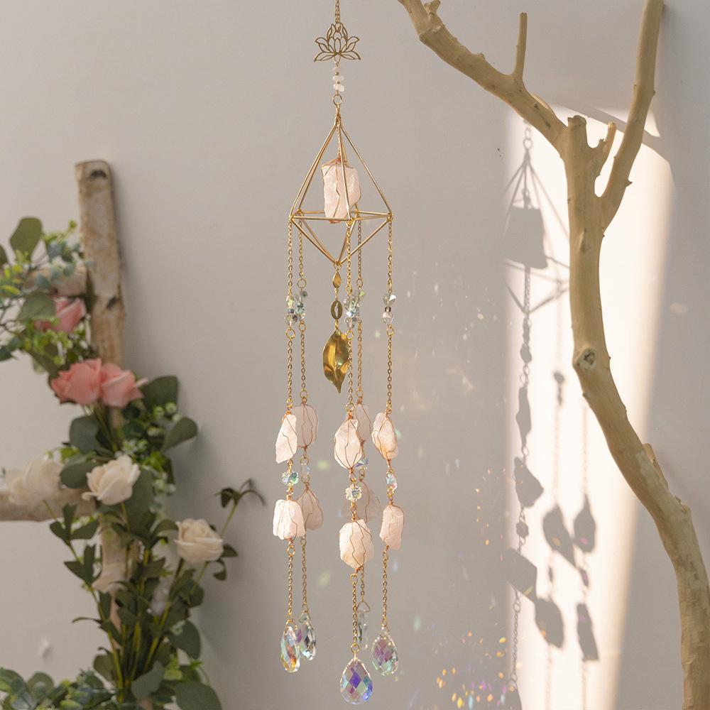 Natural Crystal Gravel Pendant Sun Catcher Garden Balcony Wind Chime Hanging Ornament Pink
Natural Crystal Gravel Pendant Sun Catcher Garden Balcony Wind Chime Hanging Ornament Pink