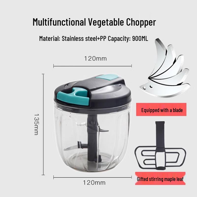Zhaoran Upgraded 5-Blade Manual Garlic Chopper
Zhaoran Upgraded 5-Blade Manual Garlic Chopper
