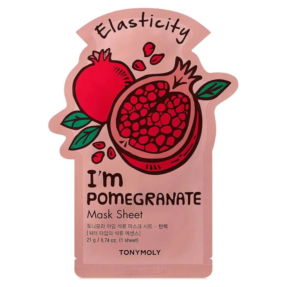 TONYMOLY I AM POMEGRANATE MASK SHEET - ELASTICITY Антивозрастная тканевая маска для лица с экстрактом граната 21мл
TONYMOLY I AM POMEGRANATE MASK SHEET - ELASTICITY Антивозрастная тканевая маска для лица с экстрактом граната 21мл