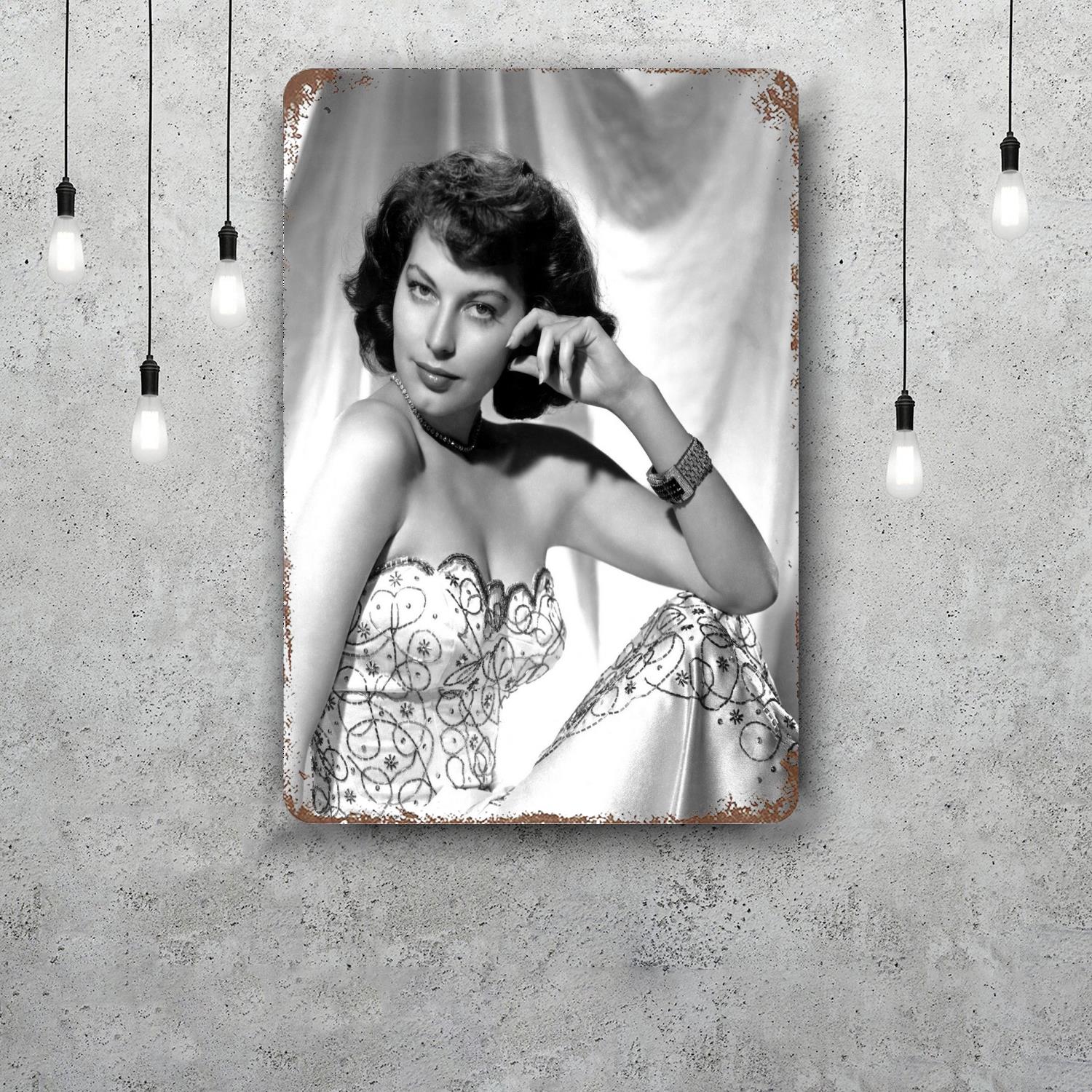 ava gardner actor Decor Poster Vintage Tin Sign Metal Sign Decorative Plaque for Pub Bar Man Cave Club Wall Decoration 20x30cm(7.8x11.8inch)
ava gardner actor Decor Poster Vintage Tin Sign Metal Sign Decorative Plaque for Pub Bar Man Cave Club Wall Decoration 20x30cm(7.8x11.8inch)