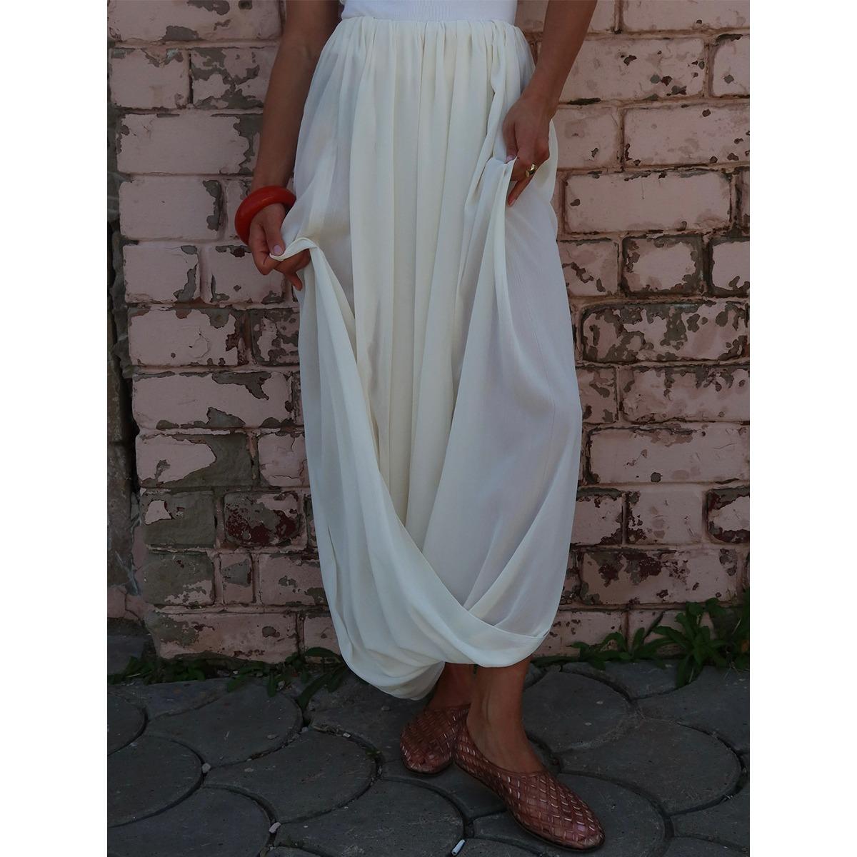 Spring Summer New European American Style Women s High Waist Tulip Fold Draped Split Midi Skirt, Casual Streetwear Elegant Long Skirt S белый
Spring Summer New European American Style Women s High Waist Tulip Fold Draped Split Midi Skirt, Casual Streetwear Elegant Long Skirt S белый