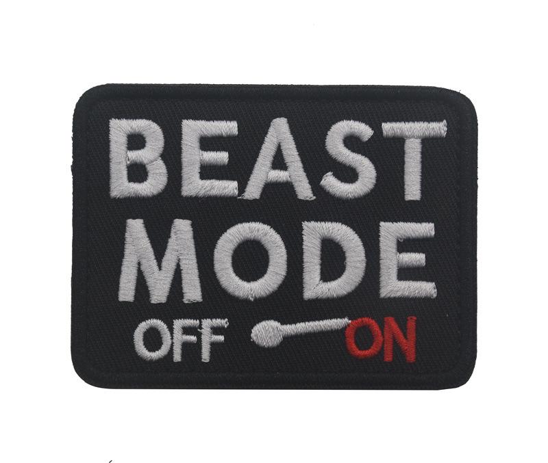 BEAST MODE ON/OFF: Wild Fun Velcro Embroidery Patch
BEAST MODE ON/OFF: Wild Fun Velcro Embroidery Patch