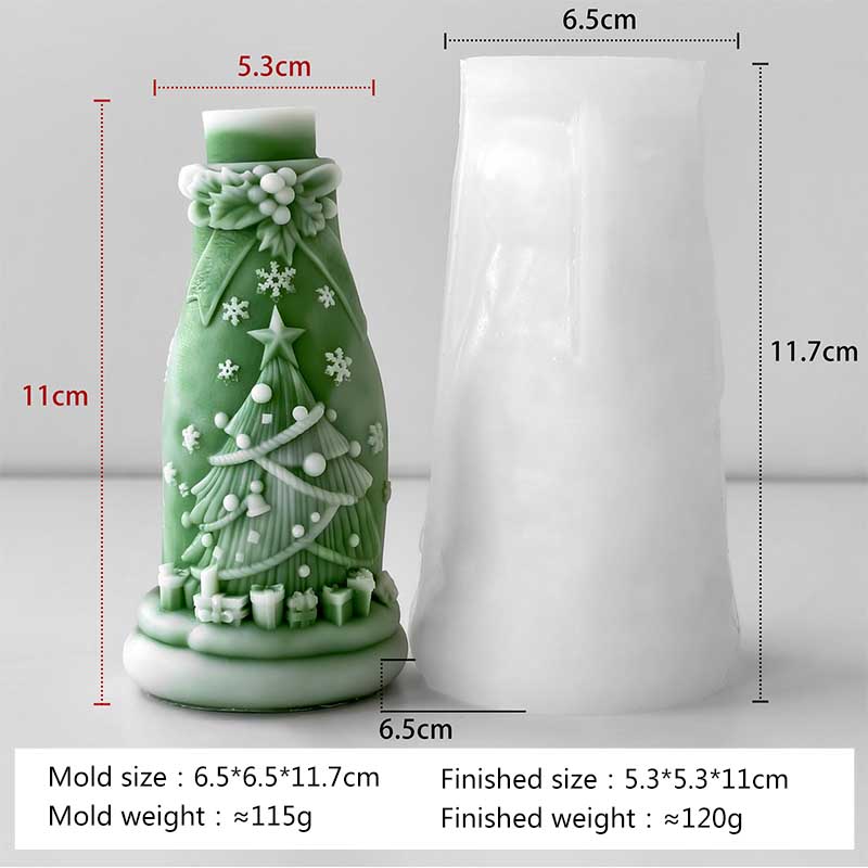 DIY Christmas Gift Aroma Candle Silicone Mold Relief Bottle Christmas Tree Plaster Ornament Mould Soap Candle Supplies Making
DIY Christmas Gift Aroma Candle Silicone Mold Relief Bottle Christmas Tree Plaster Ornament Mould Soap Candle Supplies Making