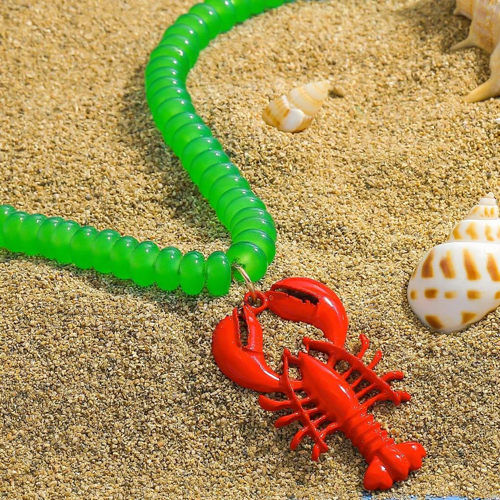 Bohemia Lobster Crab Pendant Necklace For Women Trendy Summer Handmade Beaded Sea Animal Choker Jewelry Beach Vacation Fun Gift
Bohemia Lobster Crab Pendant Necklace For Women Trendy Summer Handmade Beaded Sea Animal Choker Jewelry Beach Vacation Fun Gift