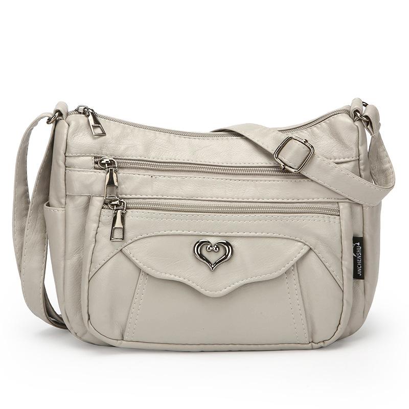 Soft and Elegant Crossbody Bag Fashionable Single-shoulder Large-capacity Multi-pocket Backpack сірий колір
Soft and Elegant Crossbody Bag Fashionable Single-shoulder Large-capacity Multi-pocket Backpack сірий колір
