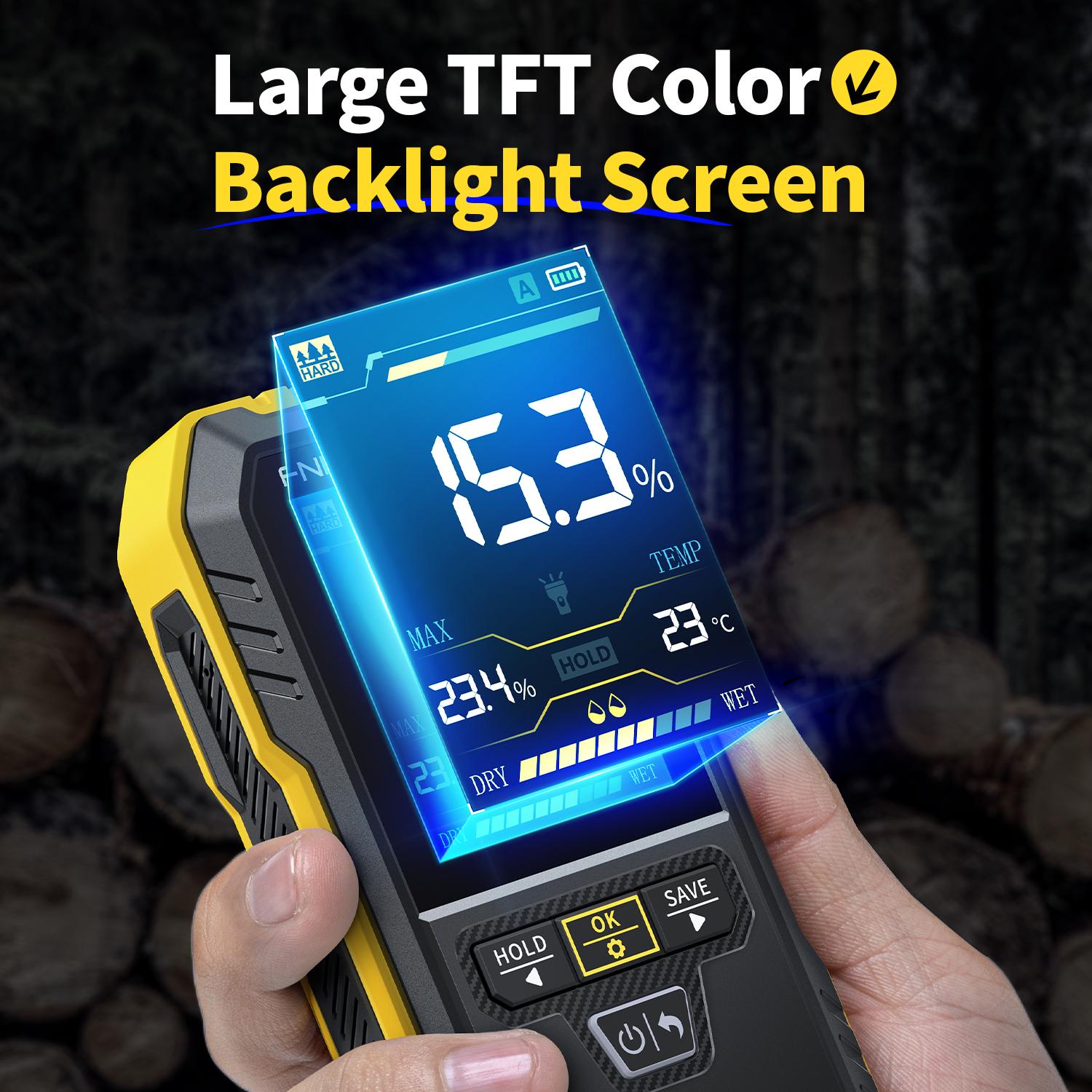 Digital Inductive Wood Moisture Meter WMT-10 With 4 Modes 17mm Depth 75% Range 0.1% Accuracy Data Record For Wood Masonry Wall
Digital Inductive Wood Moisture Meter WMT-10 With 4 Modes 17mm Depth 75% Range 0.1% Accuracy Data Record For Wood Masonry Wall