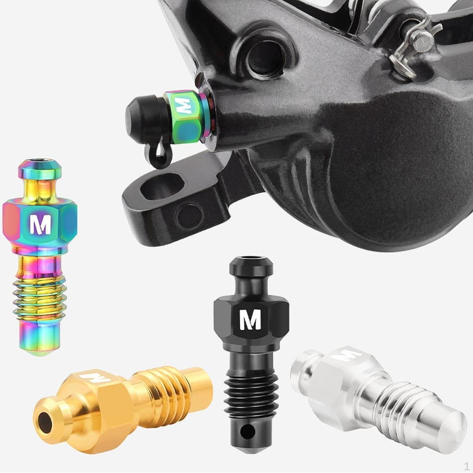 2 шт. Профессиональные легкие титановые болты для прокачки тормозного суппорта Silver