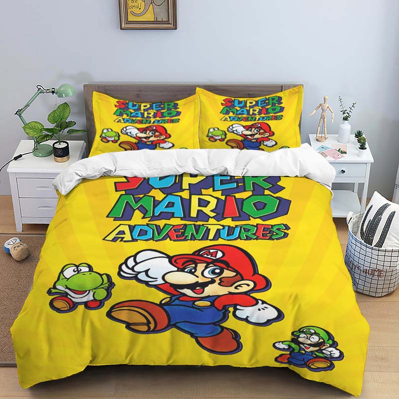 2026 New Super Mario Game-Themed Duvet Covers and Pillowcases – Suitable for Single, Double, Queen, and King Beds 135x200cm
2026 New Super Mario Game-Themed Duvet Covers and Pillowcases – Suitable for Single, Double, Queen, and King Beds 135x200cm
