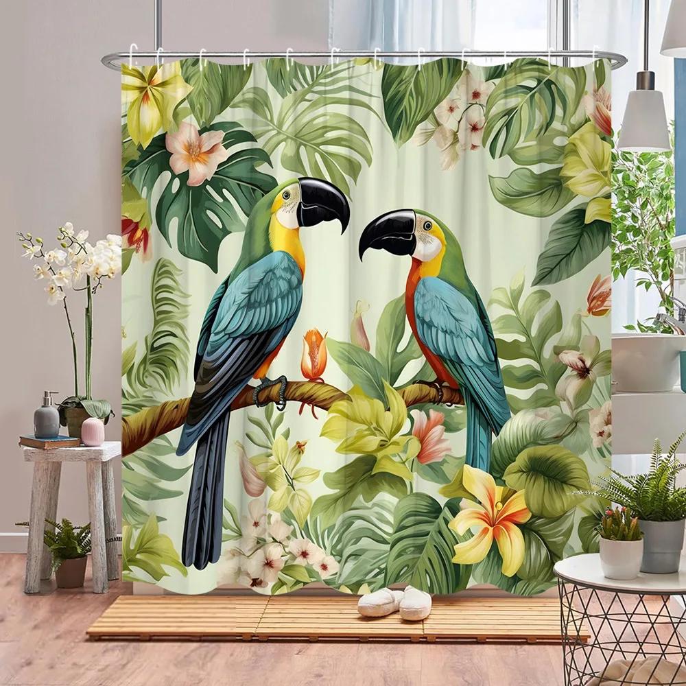 Parrot Shower Curtain Toucan Tropical Plant Animal Flower Leaf Ocean Flamingo Cartoon Polyester Fabric Bathroom Decor Curtains 90x180cm
Parrot Shower Curtain Toucan Tropical Plant Animal Flower Leaf Ocean Flamingo Cartoon Polyester Fabric Bathroom Decor Curtains 90x180cm