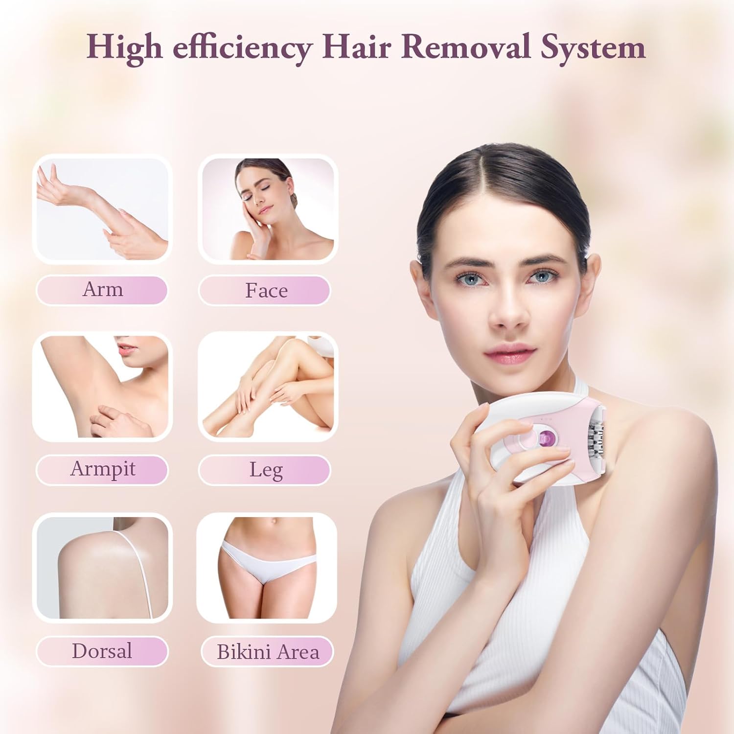 Smooth Glide Epilator for Women - Portable Facial & Body Hair Remover, Face, Legs, Arms, Bikini United States
Smooth Glide Epilator for Women - Portable Facial & Body Hair Remover, Face, Legs, Arms, Bikini United States