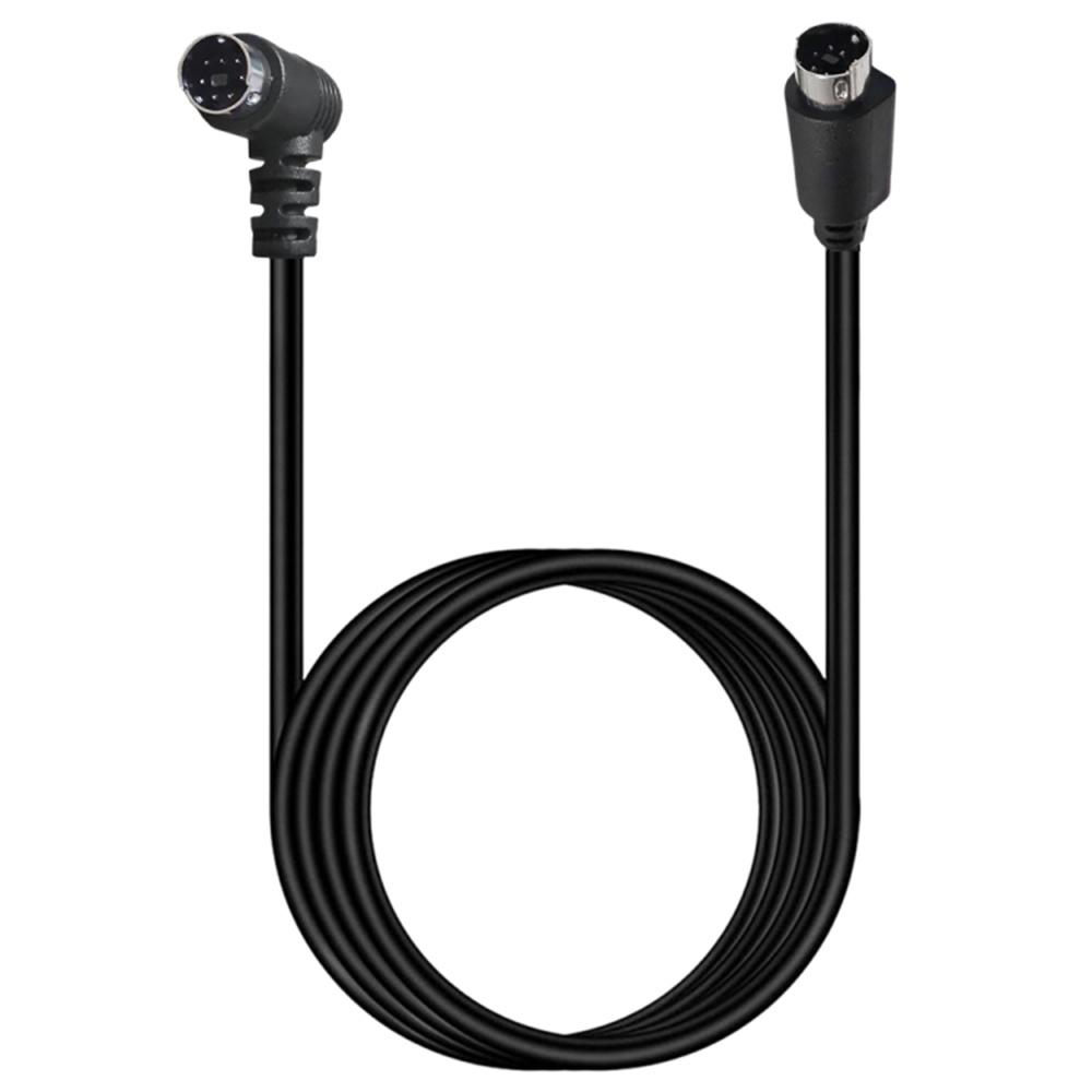 0.5m Mini DIN 7 Pin S-Video Cable Straight Male to Elbow Male Audio Video Transfer Cord As Shown A
0.5m Mini DIN 7 Pin S-Video Cable Straight Male to Elbow Male Audio Video Transfer Cord As Shown A
