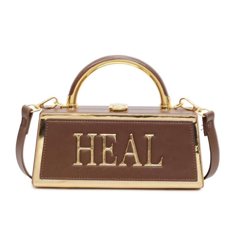 2026 New Arrival Luxury Boxy Handbag for Women PU Leather with Gold HEAL Letter Top Handle Clutch Bag Detachable Shoulder Strap кавовий
2026 New Arrival Luxury Boxy Handbag for Women PU Leather with Gold HEAL Letter Top Handle Clutch Bag Detachable Shoulder Strap кавовий