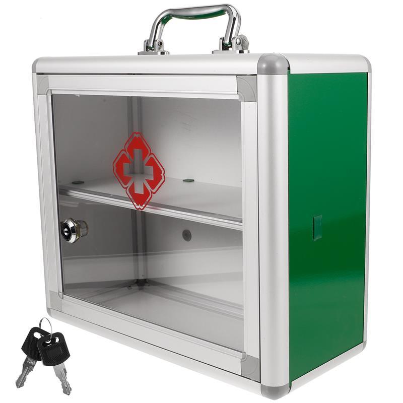 1PC Wall Mounted First Aid Case Aluminium Alloy Emergency Medicine Box Lockable Public Secure Cabinet Organizer S/M
1PC Wall Mounted First Aid Case Aluminium Alloy Emergency Medicine Box Lockable Public Secure Cabinet Organizer S/M