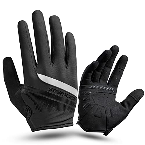 ROCKBROS Cycling Gloves with Fingers for Men and Women, Spring and Autumn, Shock-Absorbing, SBR Cushioned, Smartphone Compatible, Breathable, Sweat-Wi
ROCKBROS Cycling Gloves with Fingers for Men and Women, Spring and Autumn, Shock-Absorbing, SBR Cushioned, Smartphone Compatible, Breathable, Sweat-Wi