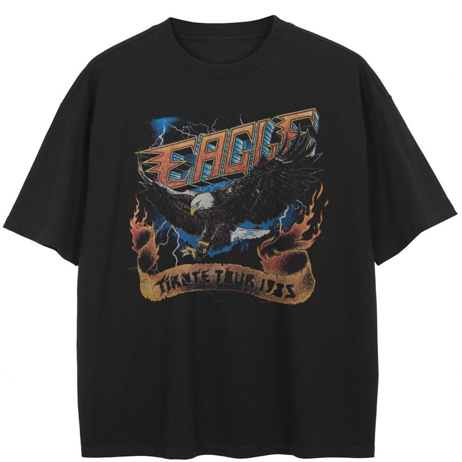 Вуличний одяг Eagle Graphic Black T-Shirt, бавовна, унісекс, футболки, літні футболки з короткими рукавами XXXXXL
Вуличний одяг Eagle Graphic Black T-Shirt, бавовна, унісекс, футболки, літні футболки з короткими рукавами XXXXXL
