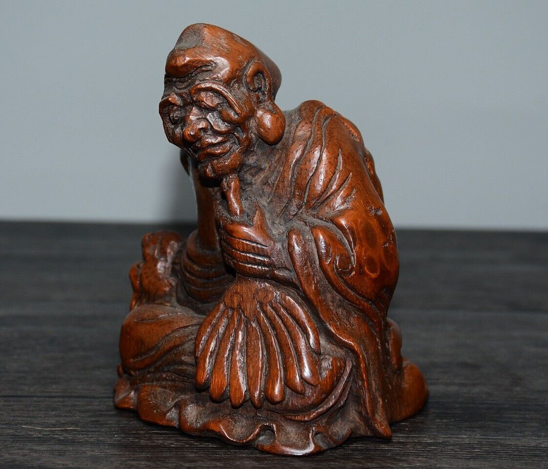 Chinese Antique Old Bamboo Hand Carved Ji Gong Buddha Statue Collection Nice Art CHINA
Chinese Antique Old Bamboo Hand Carved Ji Gong Buddha Statue Collection Nice Art CHINA