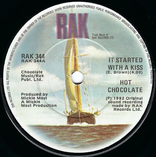 7inch Record HOT CHOCOLATE It Started With A Kiss RAK344 RAK 1982 Ireland Pop Used
7inch Record HOT CHOCOLATE It Started With A Kiss RAK344 RAK 1982 Ireland Pop Used