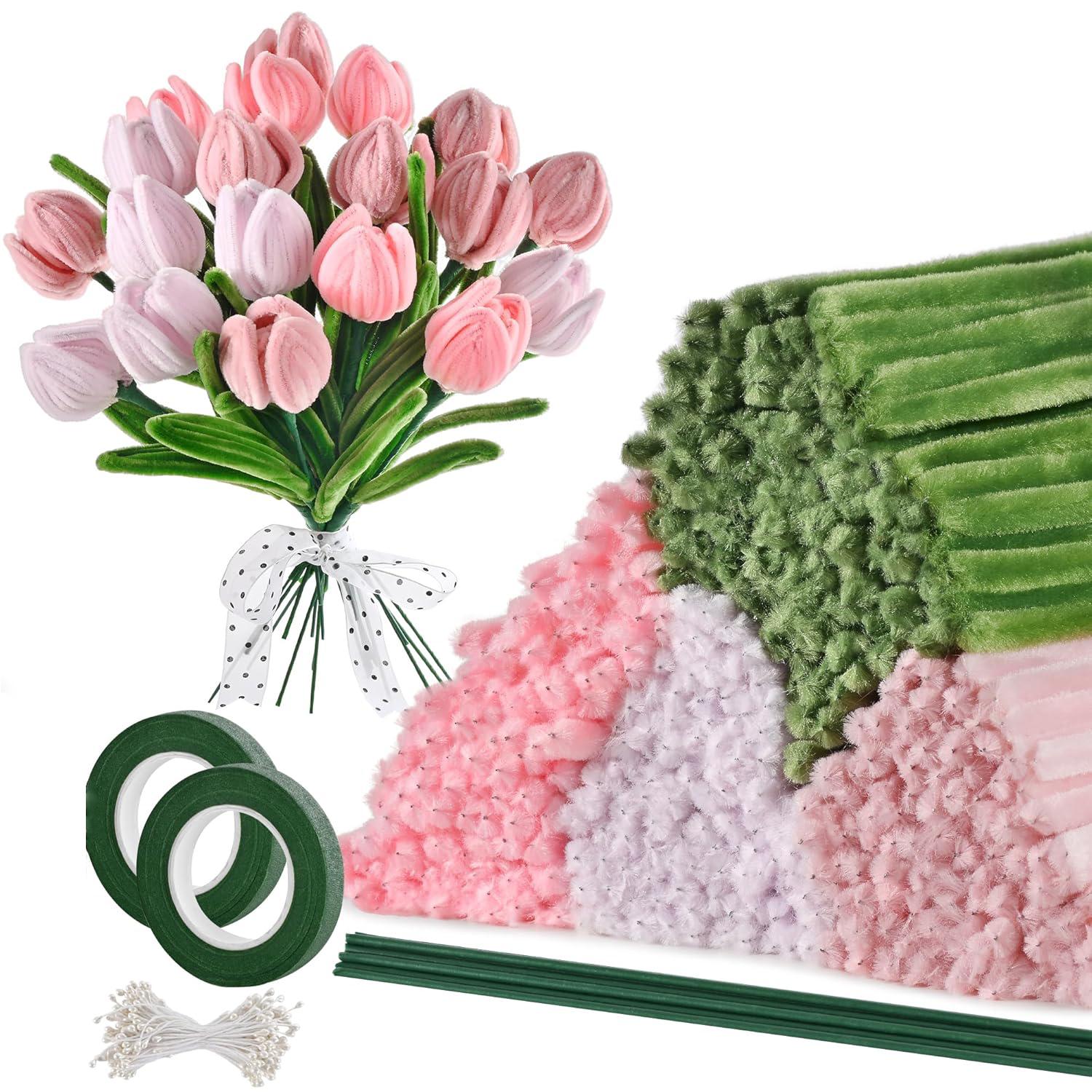 572Pcs Pipe Cleaners Craft for Flowers, 4 Assorted Colors Pipe Cleaners Bulk for Arts and Crafts Supplies
572Pcs Pipe Cleaners Craft for Flowers, 4 Assorted Colors Pipe Cleaners Bulk for Arts and Crafts Supplies
