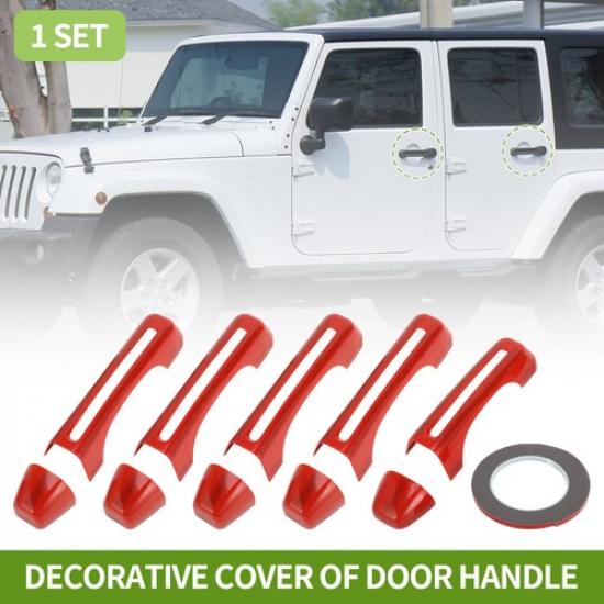 Decorative Door Handle Cover for Jeep Wrangler JL JLU 2018- Red ABS 1 Set
Decorative Door Handle Cover for Jeep Wrangler JL JLU 2018- Red ABS 1 Set
