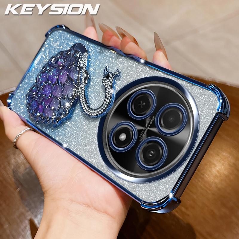 KEYSION Противоударный чехол с покрытием для Huawei nova 13i Прозрачный ТПУ Блестящий Украшенный Лебедь Подставка Чехол для Huawei nova 12i for Huawei nova 13i синий
KEYSION Противоударный чехол с покрытием для Huawei nova 13i Прозрачный ТПУ Блестящий Украшенный Лебедь Подставка Чехол для Huawei nova 12i for Huawei nova 13i синий