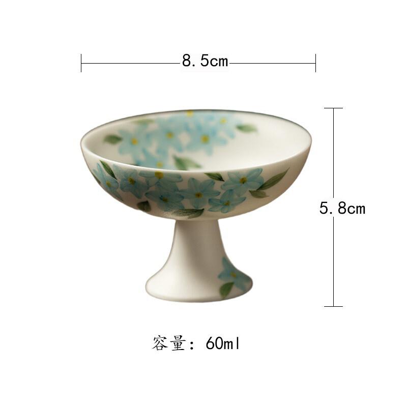 60ml Hand-painted Koi Blue Flowers High Foot Teacup Retro Tea Bowl Cute Cup Tea-tasting Smelling Cup Chazhan Master Cups Craft As Your Choose
60ml Hand-painted Koi Blue Flowers High Foot Teacup Retro Tea Bowl Cute Cup Tea-tasting Smelling Cup Chazhan Master Cups Craft As Your Choose
