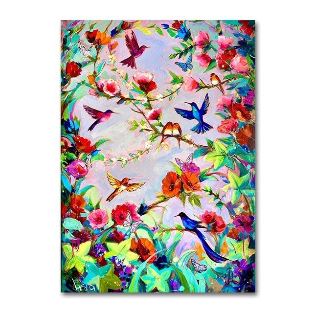 Картина маслом с цветами и птицами, настенное искусство, райская песня, плакат, изображение растения для украшения дома 21cm×30cm NoFrame
Картина маслом с цветами и птицами, настенное искусство, райская песня, плакат, изображение растения для украшения дома 21cm×30cm NoFrame