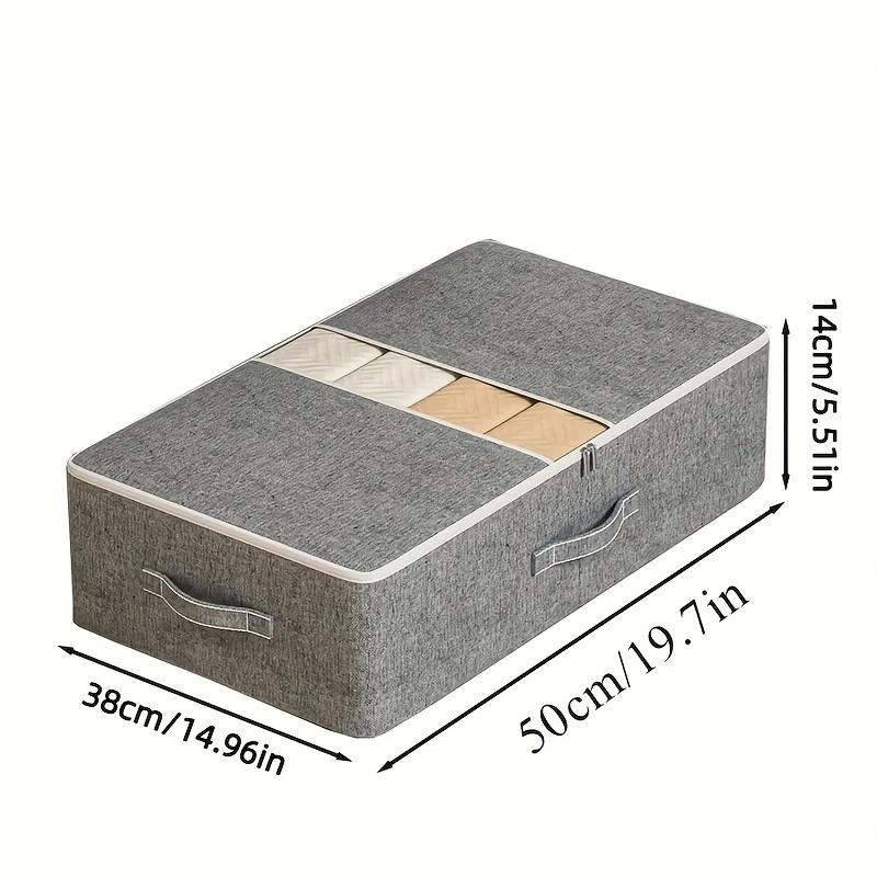 Clothes Under Bed Bedding Storage Bag with Lid Foldable for Bedding Toy Closet Organizer Space Saving Strap Reinforced Handle
Clothes Under Bed Bedding Storage Bag with Lid Foldable for Bedding Toy Closet Organizer Space Saving Strap Reinforced Handle