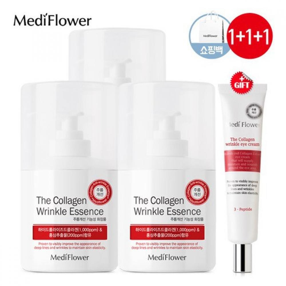 Mediflower The Collagen Wrinkle Essence 3 x 250 мл x 3 + крем для век + сумка для покупок
Mediflower The Collagen Wrinkle Essence 3 x 250 мл x 3 + крем для век + сумка для покупок