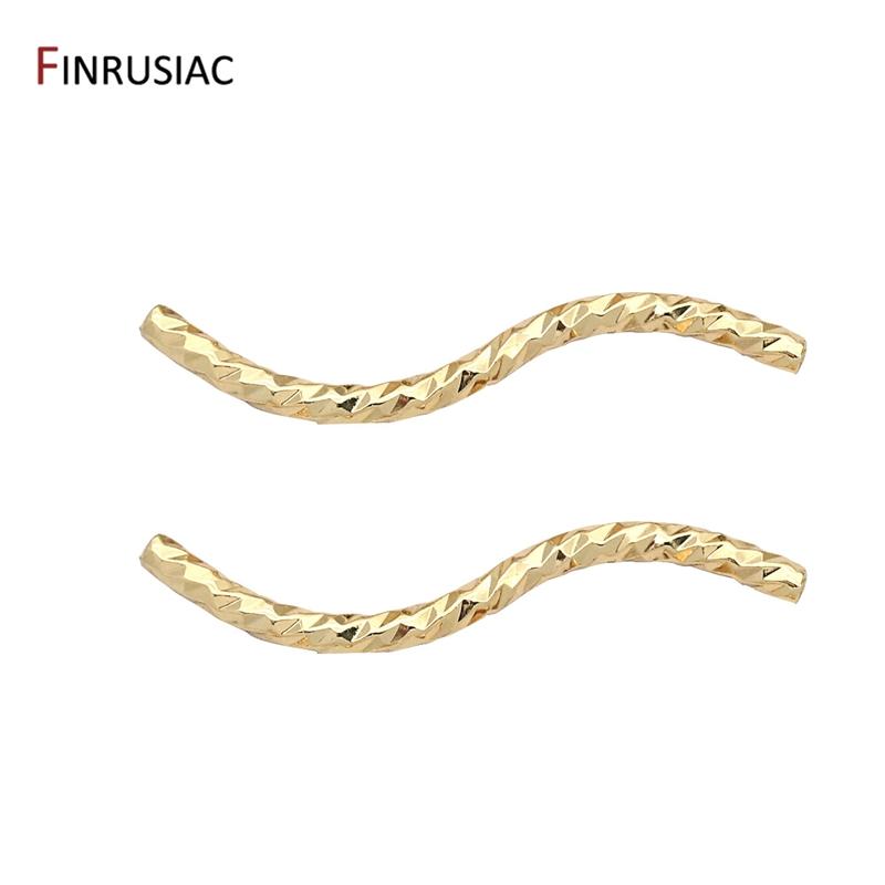 14k Real Gold Plated Corrugated Tube Beads 8 Sizes Long Curved Tube Beads For Jewelry Making Supplies, DIY Accessories Wholesale 35mmx2mm
14k Real Gold Plated Corrugated Tube Beads 8 Sizes Long Curved Tube Beads For Jewelry Making Supplies, DIY Accessories Wholesale 35mmx2mm