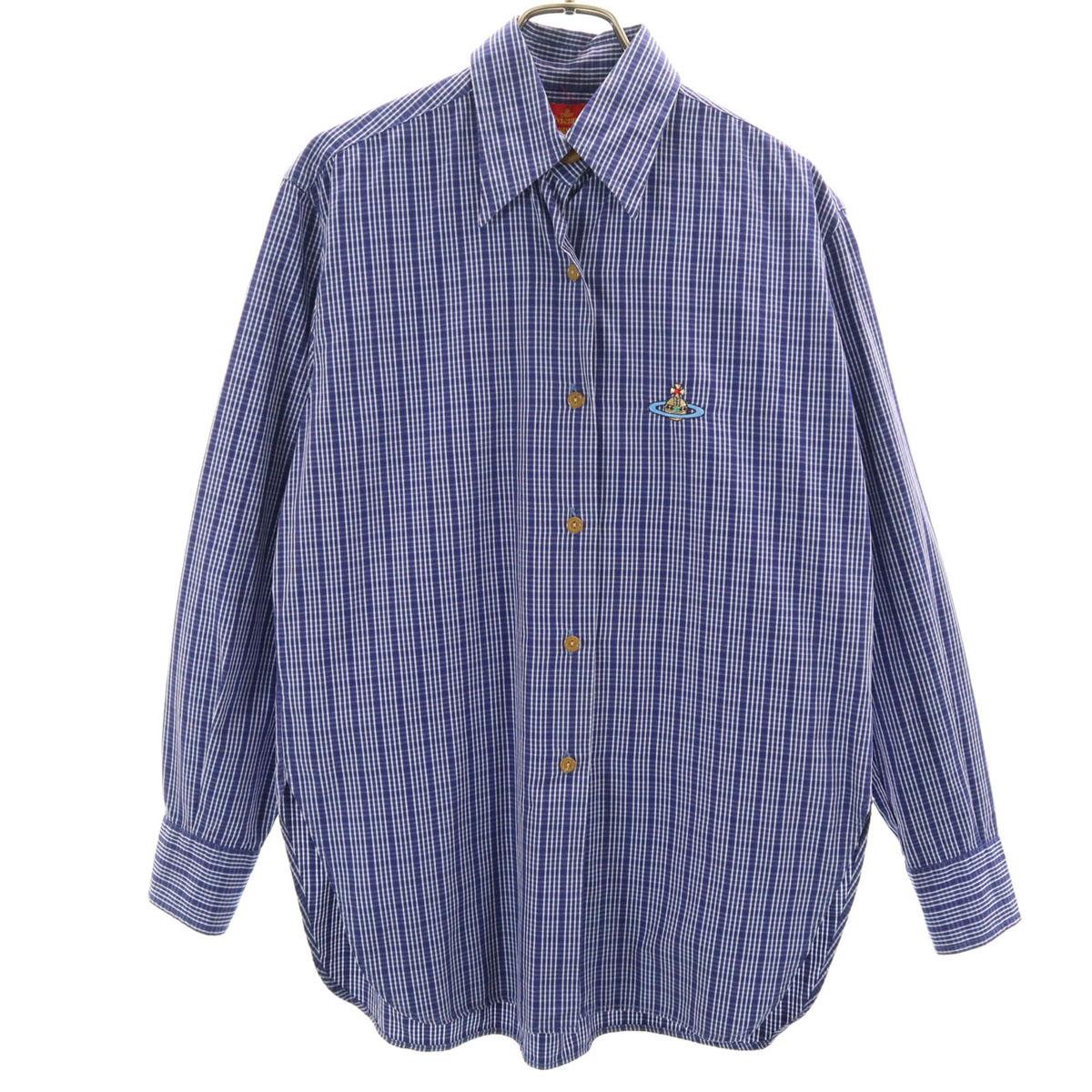 Vivienne Westwood Made in Italy Old Check Pattern Long sleeve shirt 1 Women Used
Vivienne Westwood Made in Italy Old Check Pattern Long sleeve shirt 1 Women Used