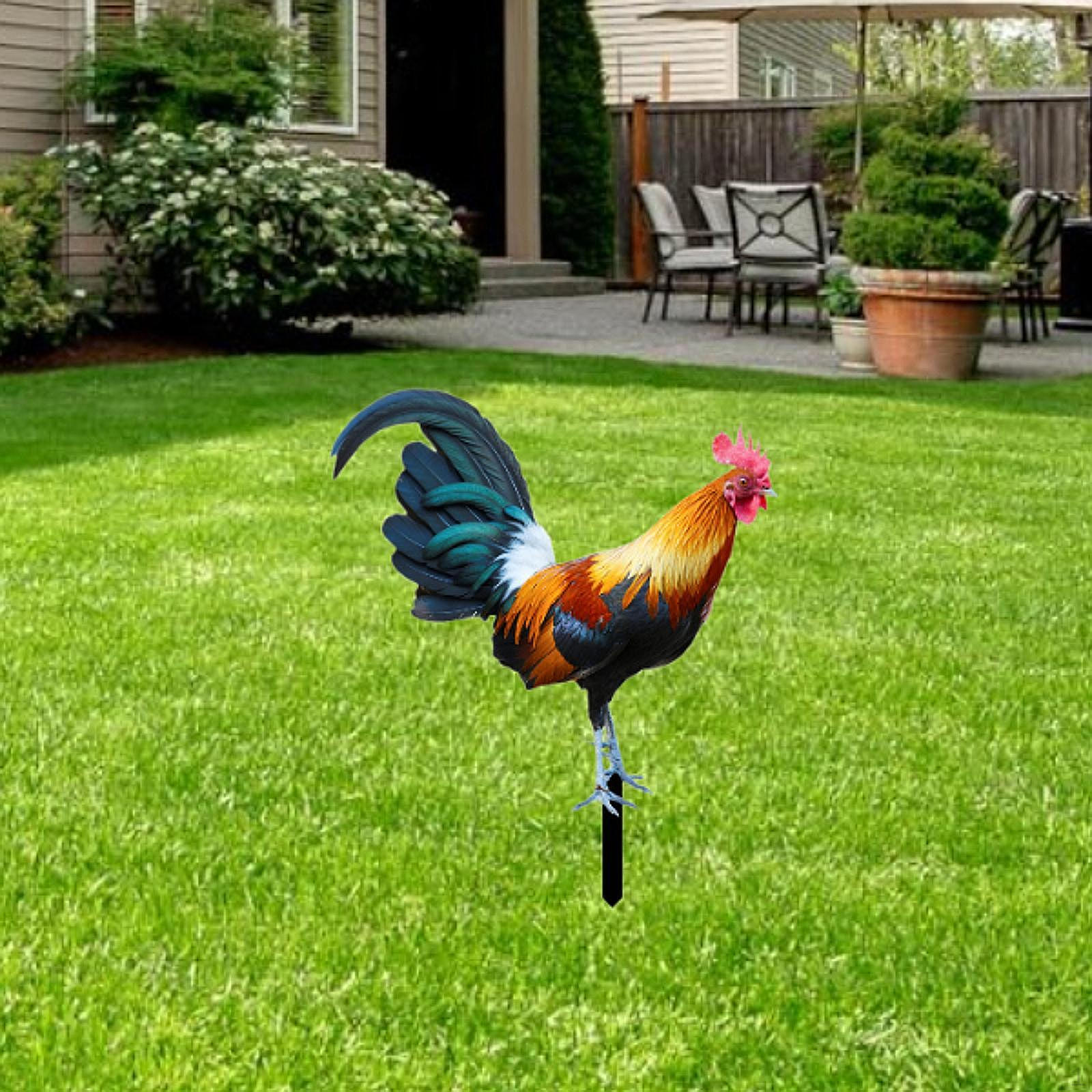 Garden Stake Chicken Ornament Lifelike Sculpture Acrylic Standing Animal Statue Yard Art for Pathway 21.5cmx25cm
Garden Stake Chicken Ornament Lifelike Sculpture Acrylic Standing Animal Statue Yard Art for Pathway 21.5cmx25cm