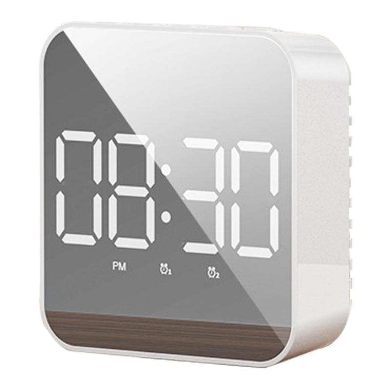 Voice Control LED Digital Mirror Alarm Clock with Temperature Date Display 2 Alarms Function Electronic Table Clock белый
Voice Control LED Digital Mirror Alarm Clock with Temperature Date Display 2 Alarms Function Electronic Table Clock белый